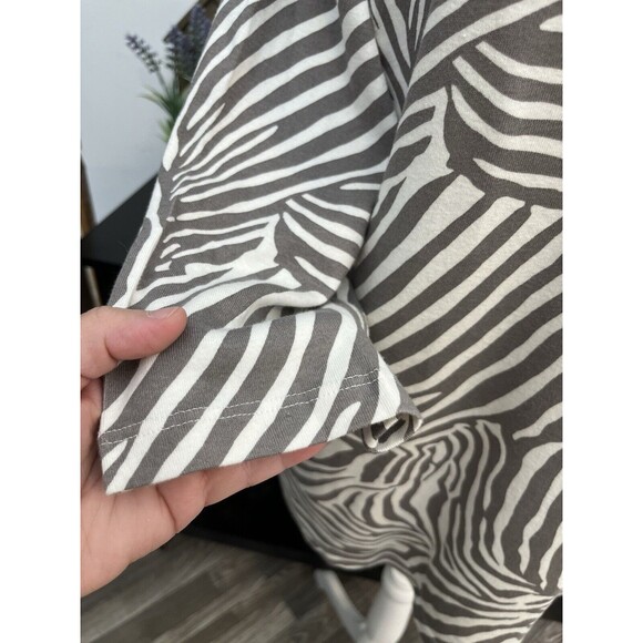 Chico’s Women’s Top Blouse Size 3 (XL) V Neck Stretch Long Sleeve Cotton - Picture 4 of 9